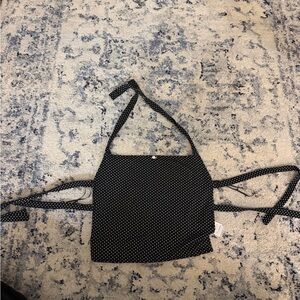 Edikted Black and White Polka Dot Tank Top